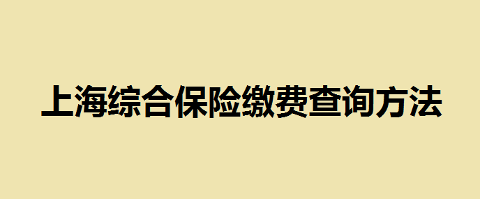 上海综合保险可以转社保吗？上海综合保险怎么领取？上海综合保险缴费查询方法